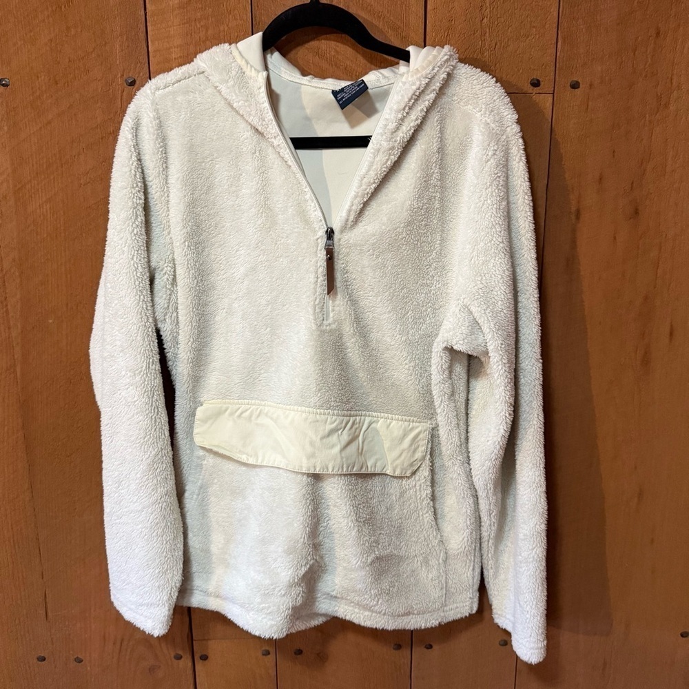 CHARLES RIVER ADULT LIGHTWEIGHT IVORY NEWPORT HOODIE- Medium - Picture 7 of 9